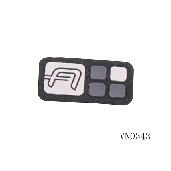 microfiber silicone badge label