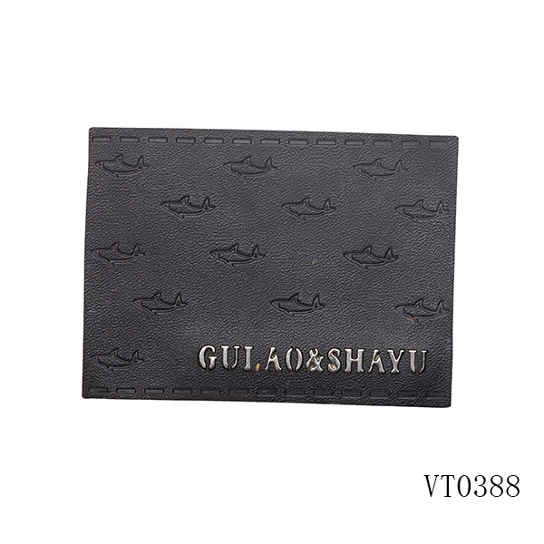 decorative printed jeans leather patch