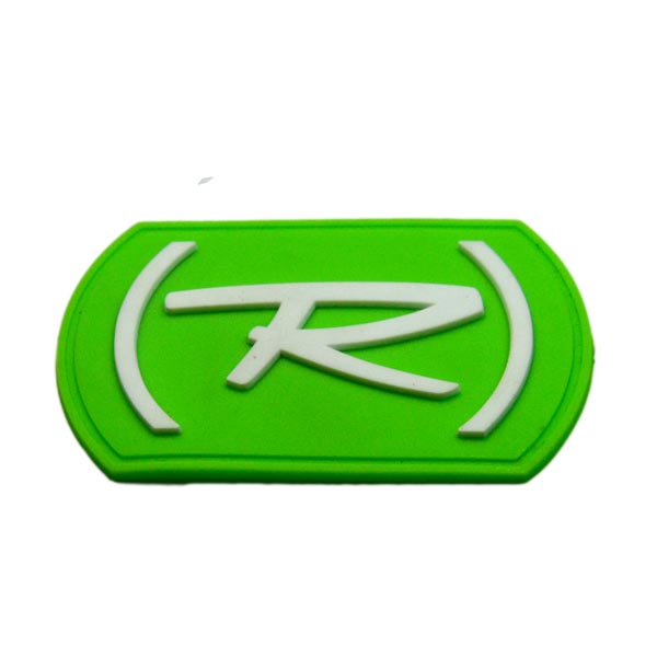 customized rubber  pvc name badge