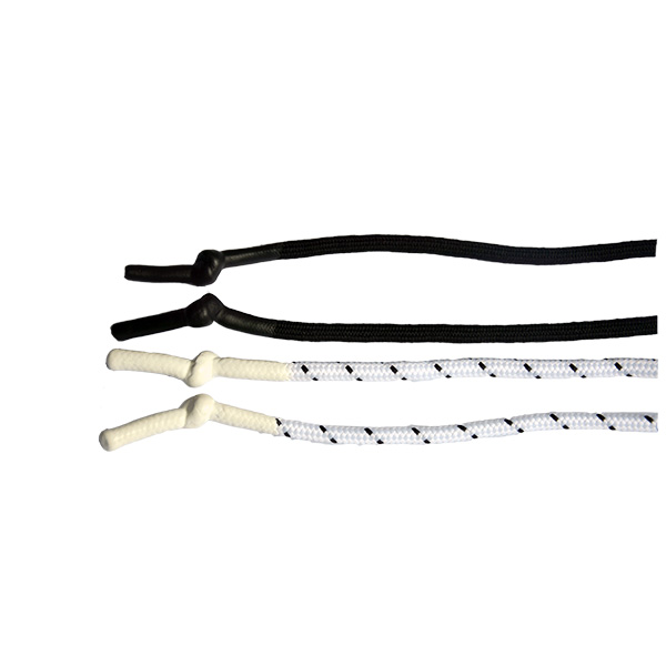 round silicone tip polyester shoelace