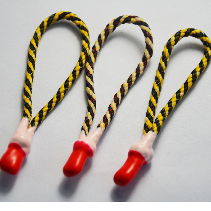 silicone tips cord zipper puller