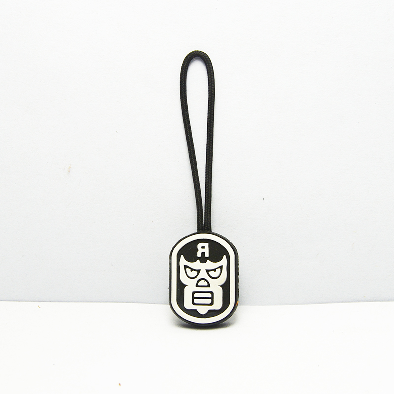 clothing pvc zipper pull tab
