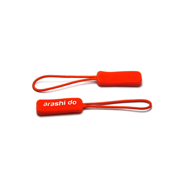 custom apparel  plastic zipper pull tabs