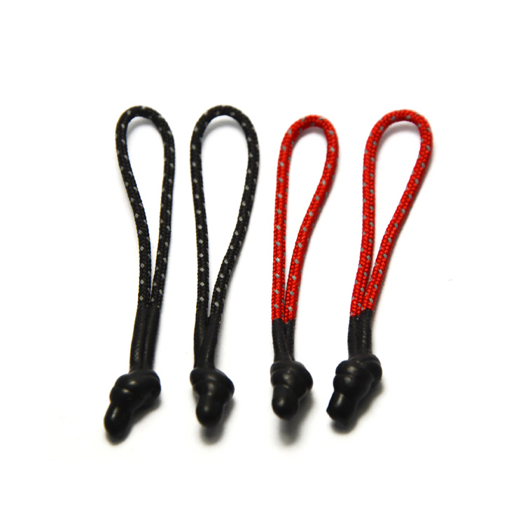 silicone tipping string zipper puller