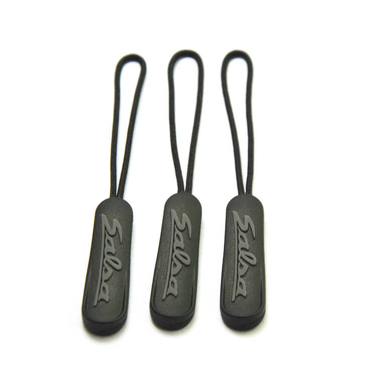 rubber zipper pull for sport clothing