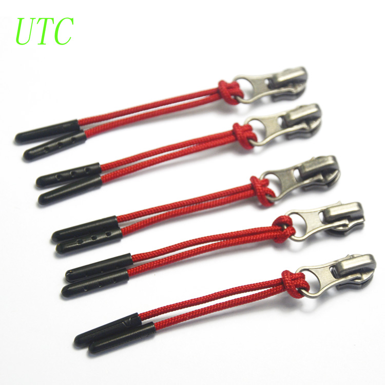 metal ending string zipper puller