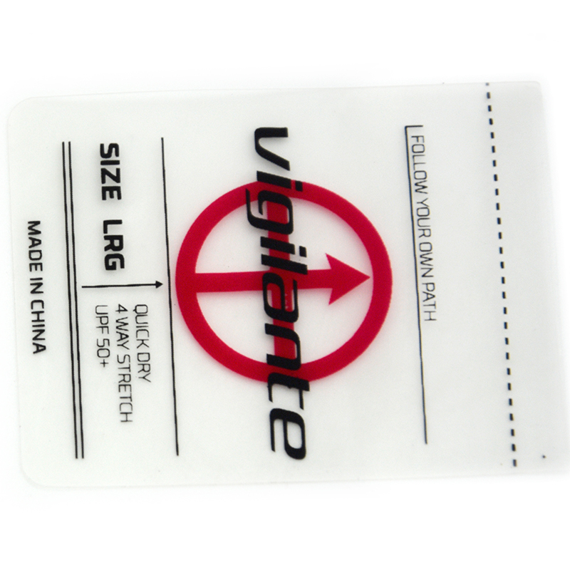 tpu film printed wash care label