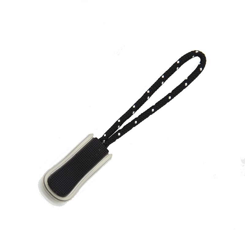 pvc rubber zipper pull tab