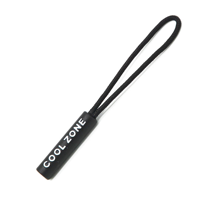 printed cord zip puller with logo