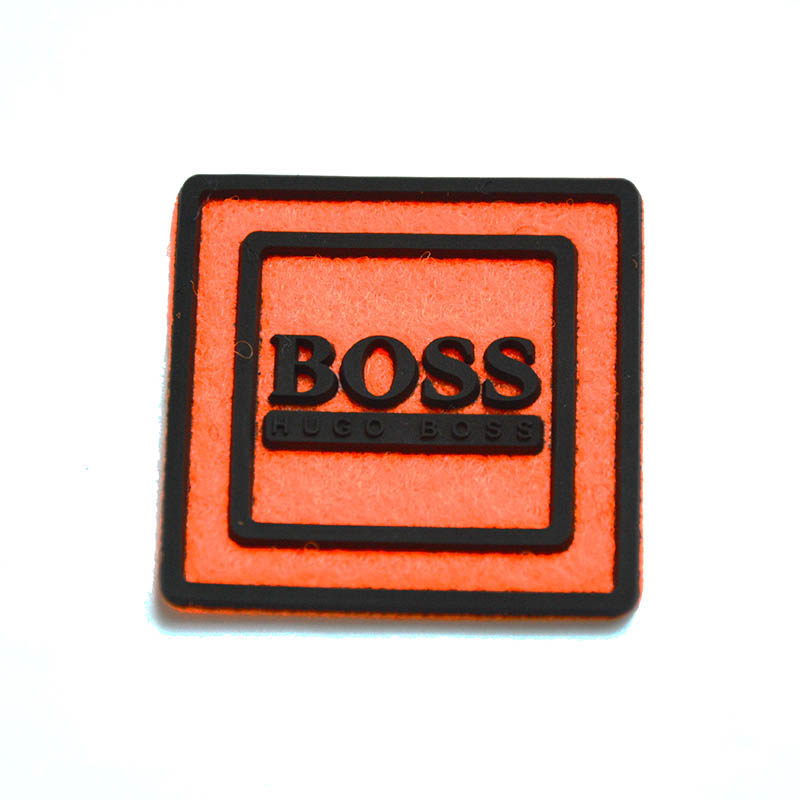 silicone velcro label patch