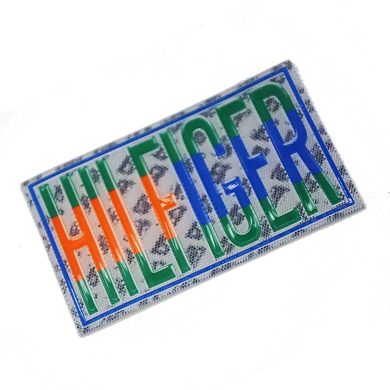 colorful pressed 2d badge