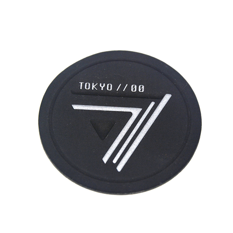 high frequency pressed 3D rubber badge