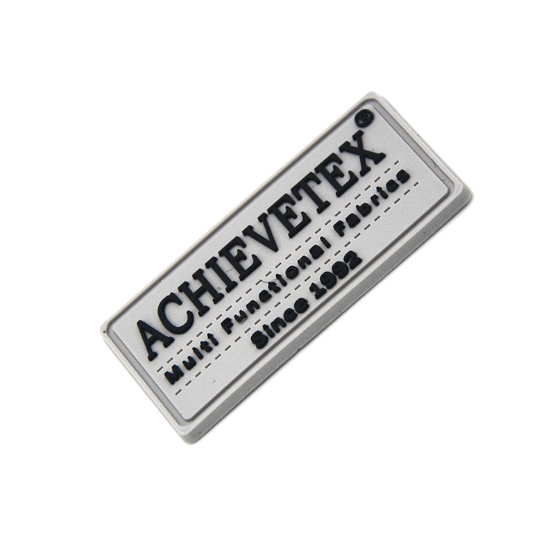 backpack pvc rubber badge label