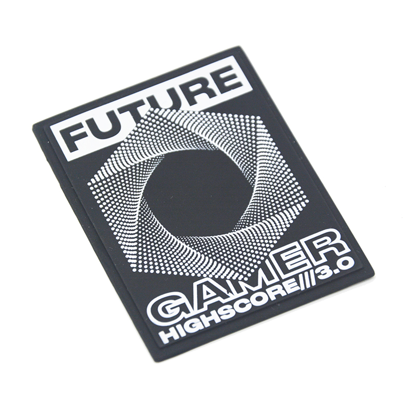 customized garment printing rubber patch