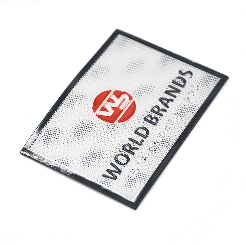 gloves pressed tpu label badge