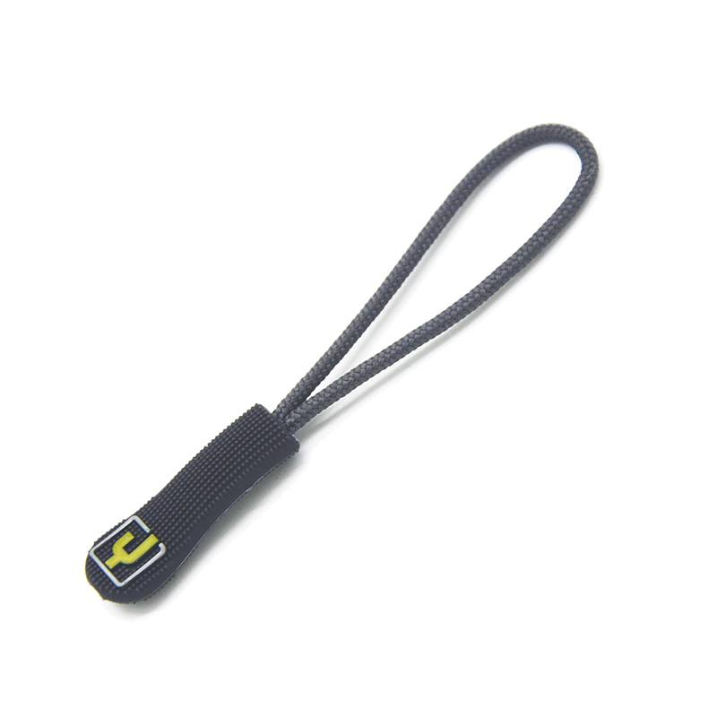 customized printing plastic string zipper pull