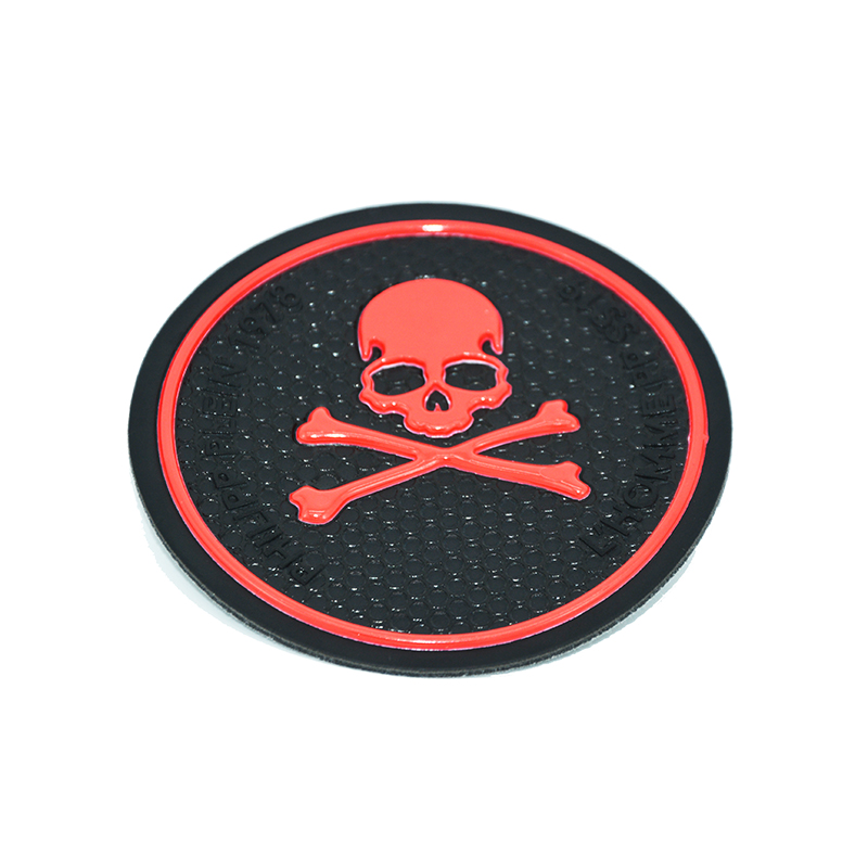 3D effect printed pressed jacket tpu badge