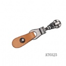 leather zipper pull