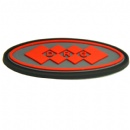 eco-friendly embossed  PVC rubber patch