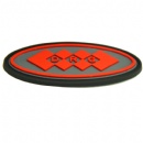 eco-friendly embossed  PVC rubber patch