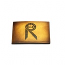 fake debossed leather patch
