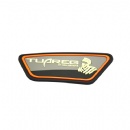 glow in dark pvc rubber patch badge