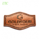 pressed pu leather label
