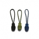 solid coat cord zipper pull