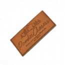 pressed pu leather badge