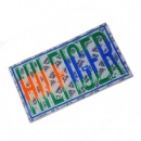 colorful pressed 2d badge