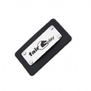 PU leather label  with acrylic surface metal